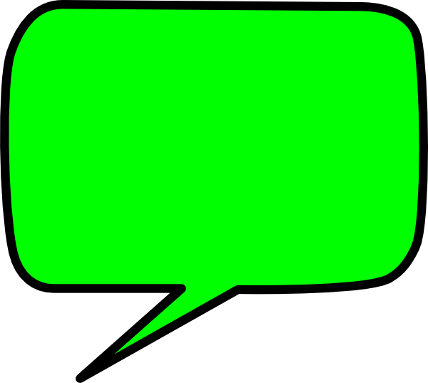 Green Speech Bubble At Vector Download Png Clipart