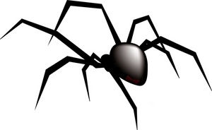 Black Widow Spider Image Creepy Black Widow Clipart