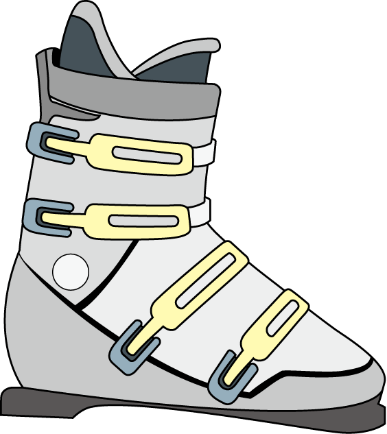 Olympic Slop Winter Boots Games Skiing Ski Clipart