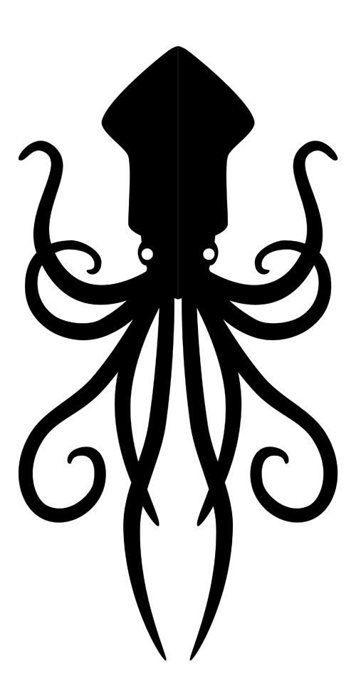 Squid Silhouette Images Octopi Clipart Clipart