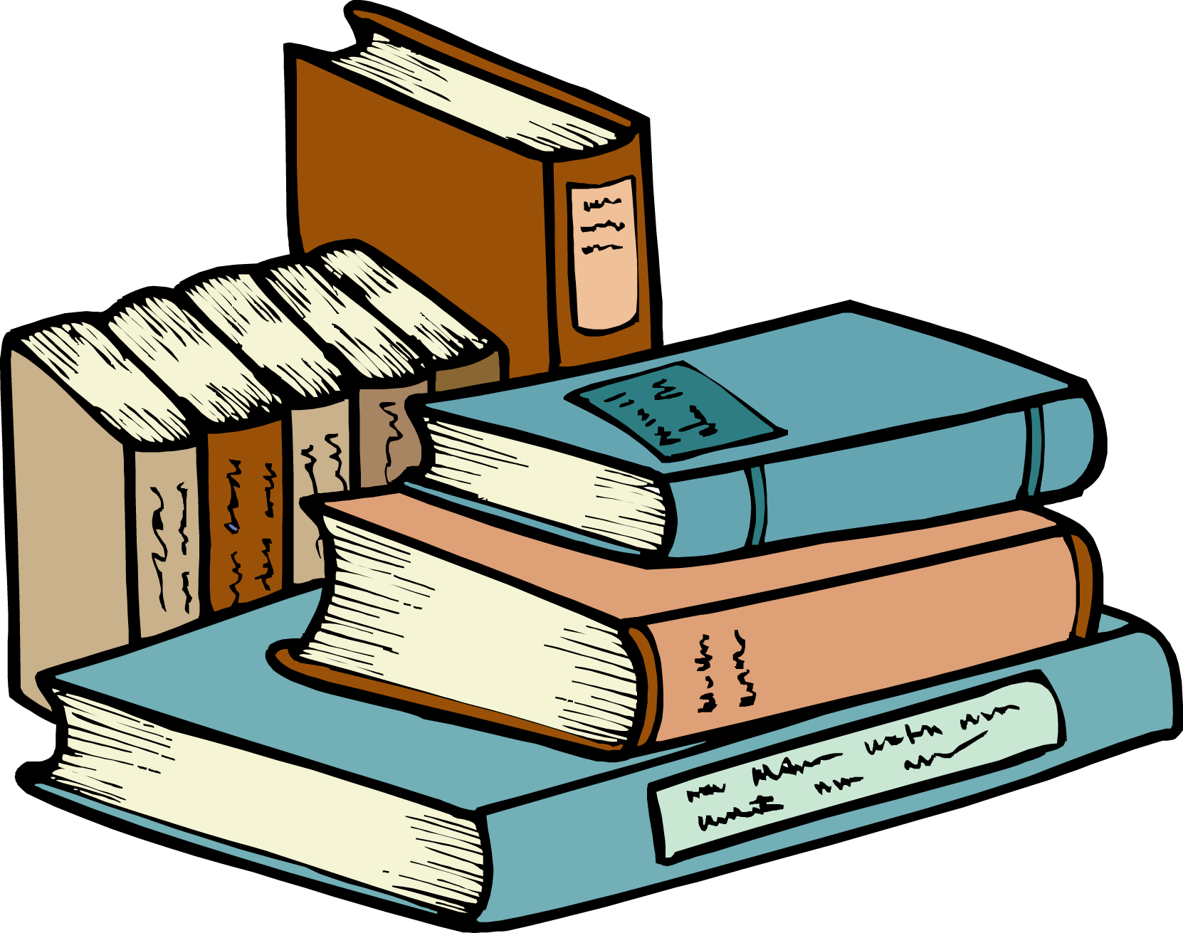 Stack Of Books Image Png Clipart