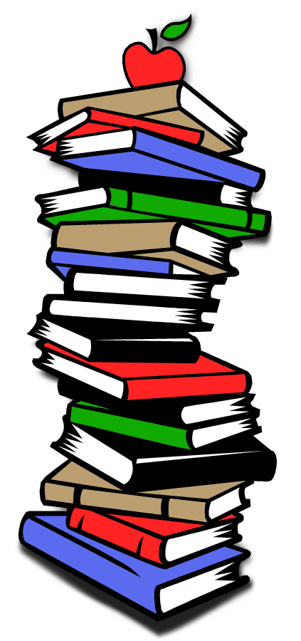 Cartoon Stack Of Books Clipart Clipart