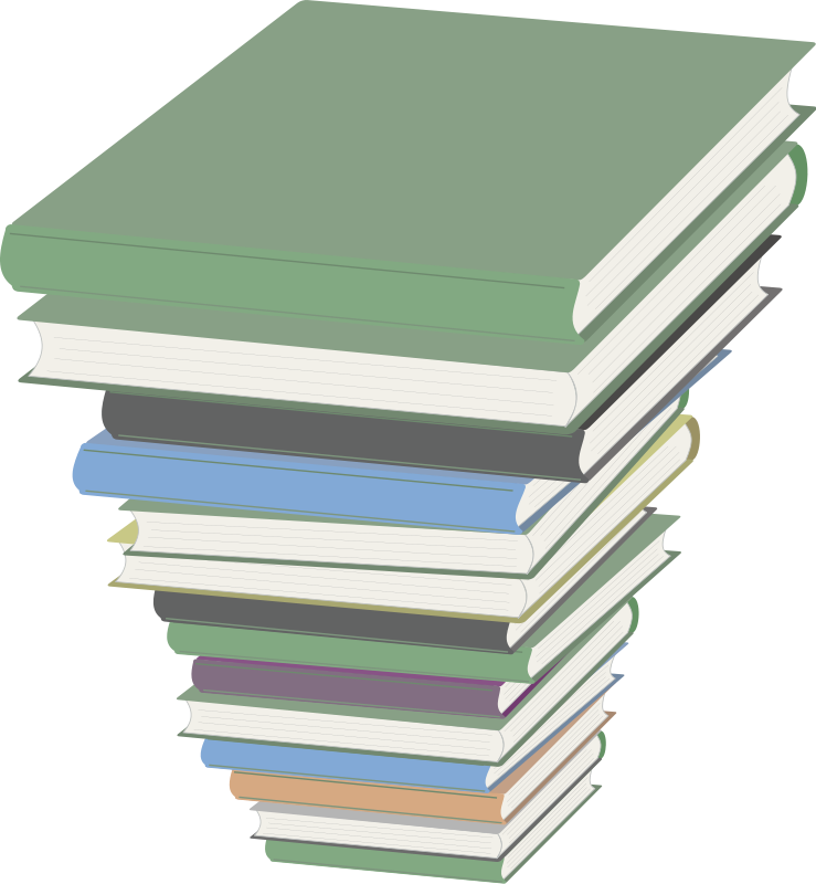 Small Stack Of Books Transparent Image Clipart