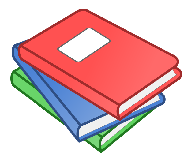 Stack Of Books And Others Inspiration Clipart