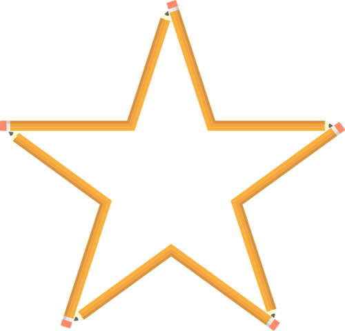 Pencil Star Clipart