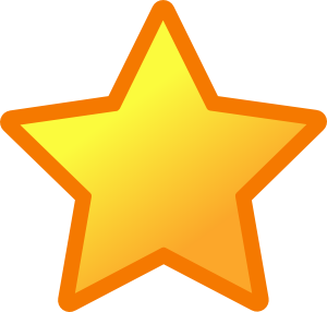 Yellow Star At Vector Free Download Png Clipart