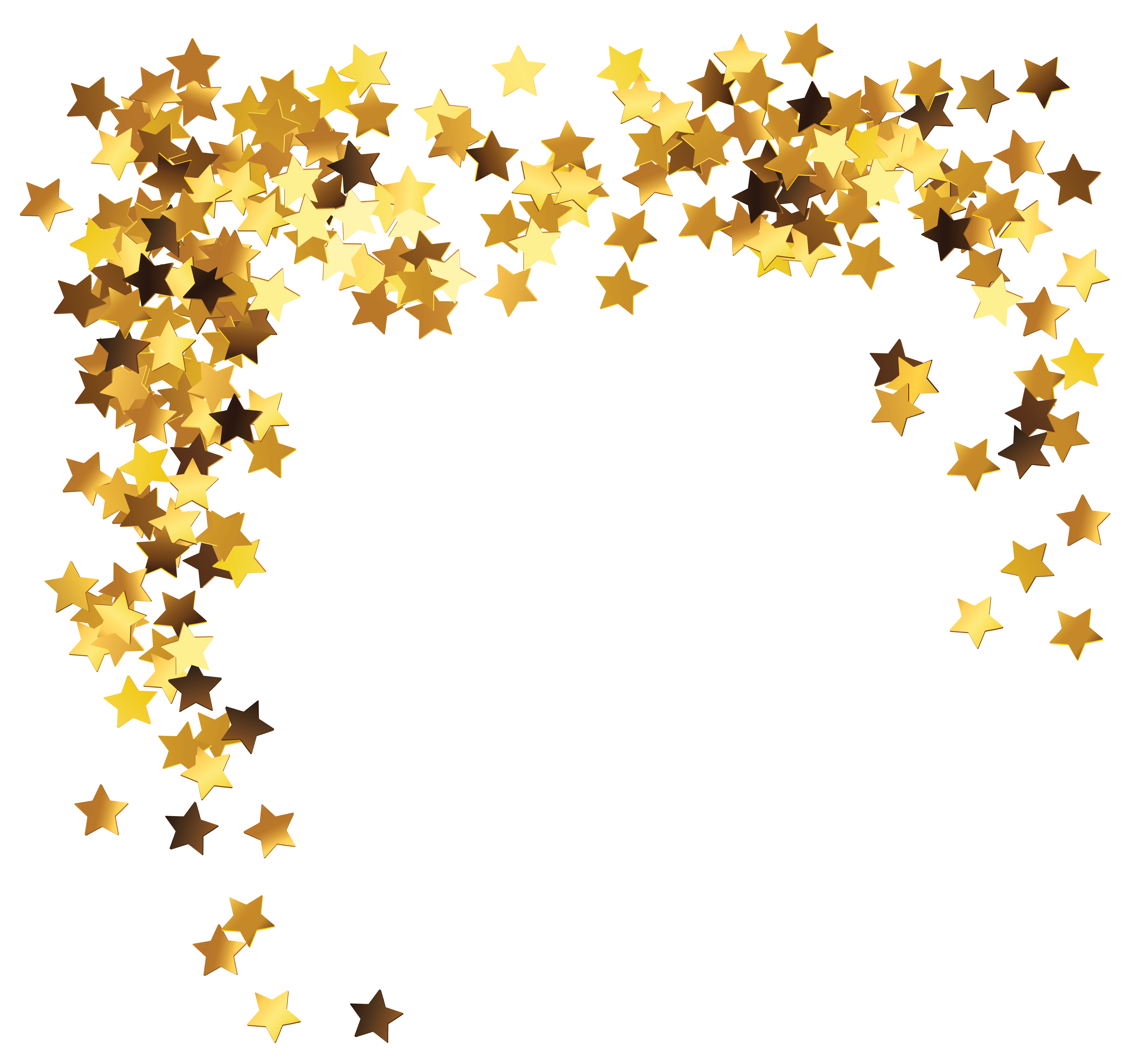 Gold Stars Decoration Picture Hd Photos Clipart