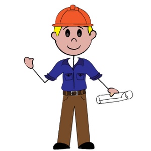 Stick Figure Construction Worker Image A Clipart