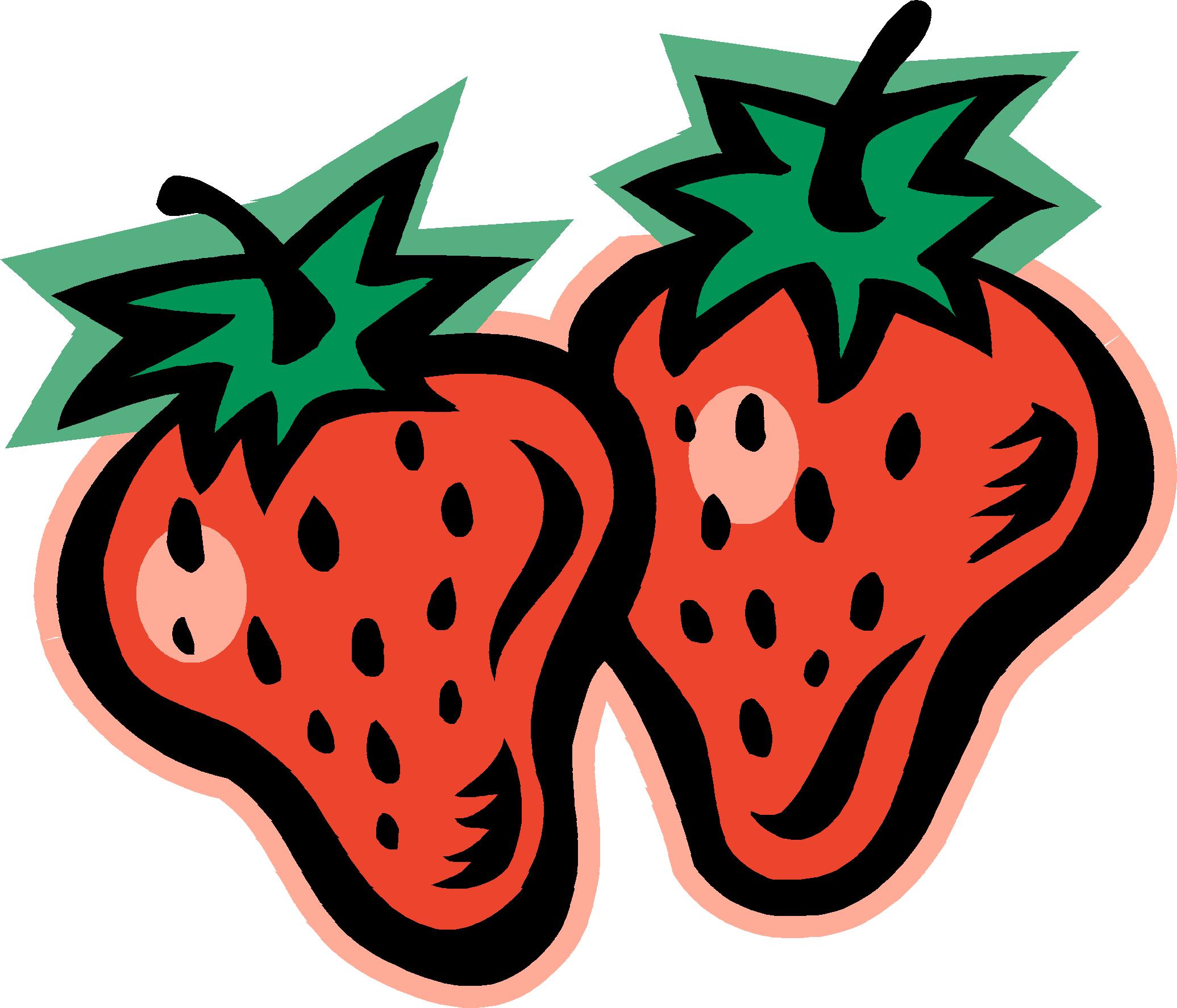 Strawberry Black And White Clipart Clipart