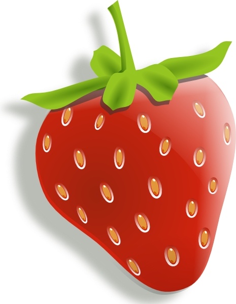 Strawberry Vector In Open Office Drawing Svg Clipart