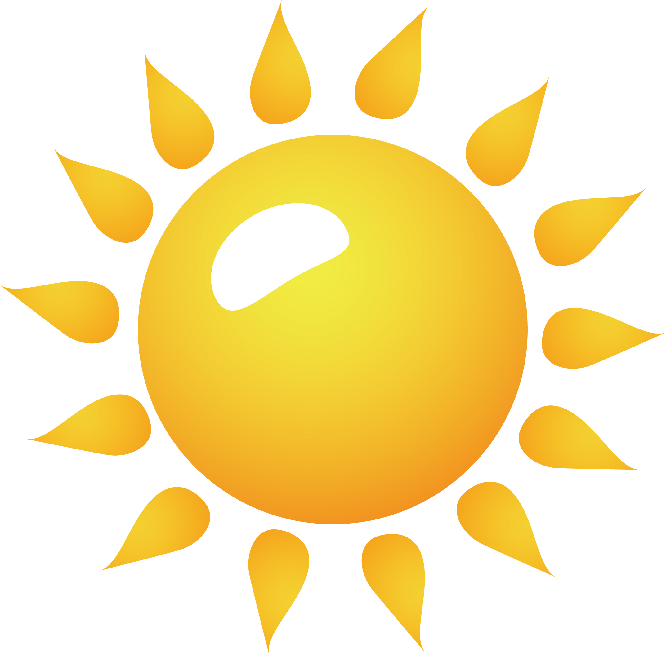 Sun Vector Element PNG Image High Quality Clipart