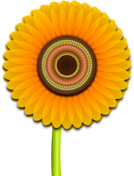 Sunflower At Clker Com Vector Clipart Clipart