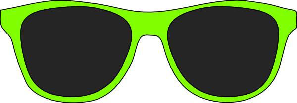Green Sunglasses At Clker Com Vector Clipart