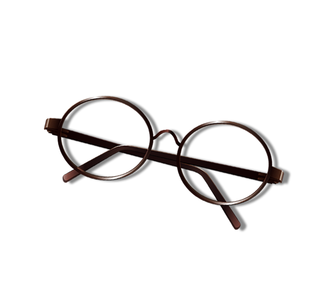 Designer Retro Glasses Free Frame Clipart