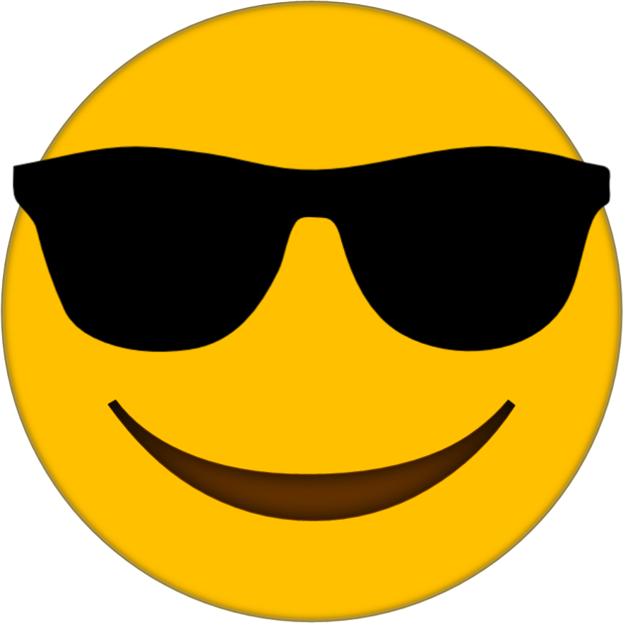 Download Emoticon Smiley Sunglasses Emoji Free PNG HQ Clipart PNG Free
