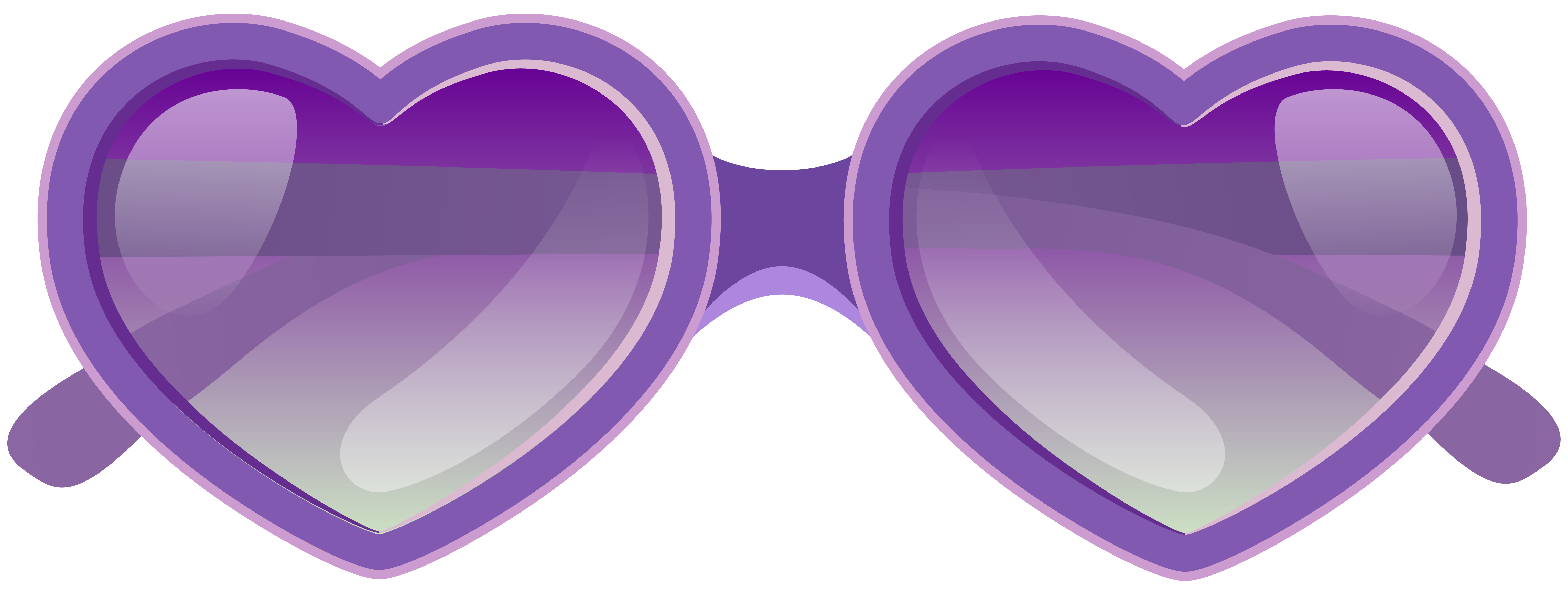 Purple Heart Sunglasses Aviator Free Transparent Image HD Clipart