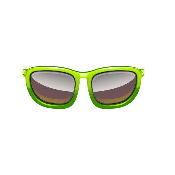 Green Goggles Sunglasses Free HQ Image Clipart