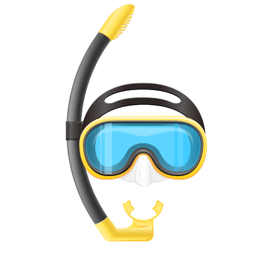 Underwater Mask Diving Tools Scuba Swimming Clipart