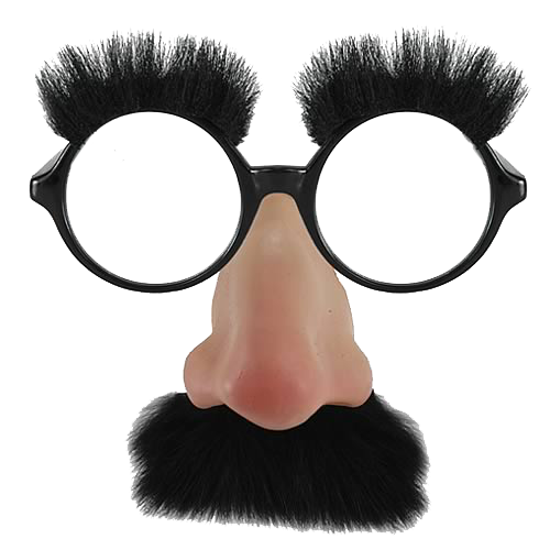 Noise Disguise Groucho Comedian Costume Glasses Clipart