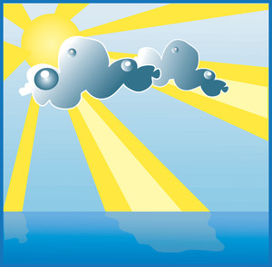 Ocean Sunrise Image Clouds And Png Image Clipart