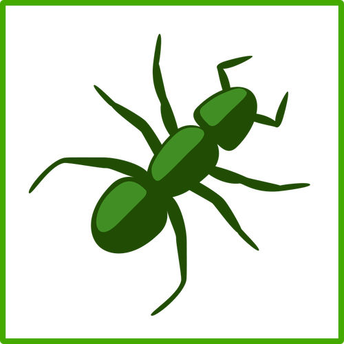 Green Spider Clipart