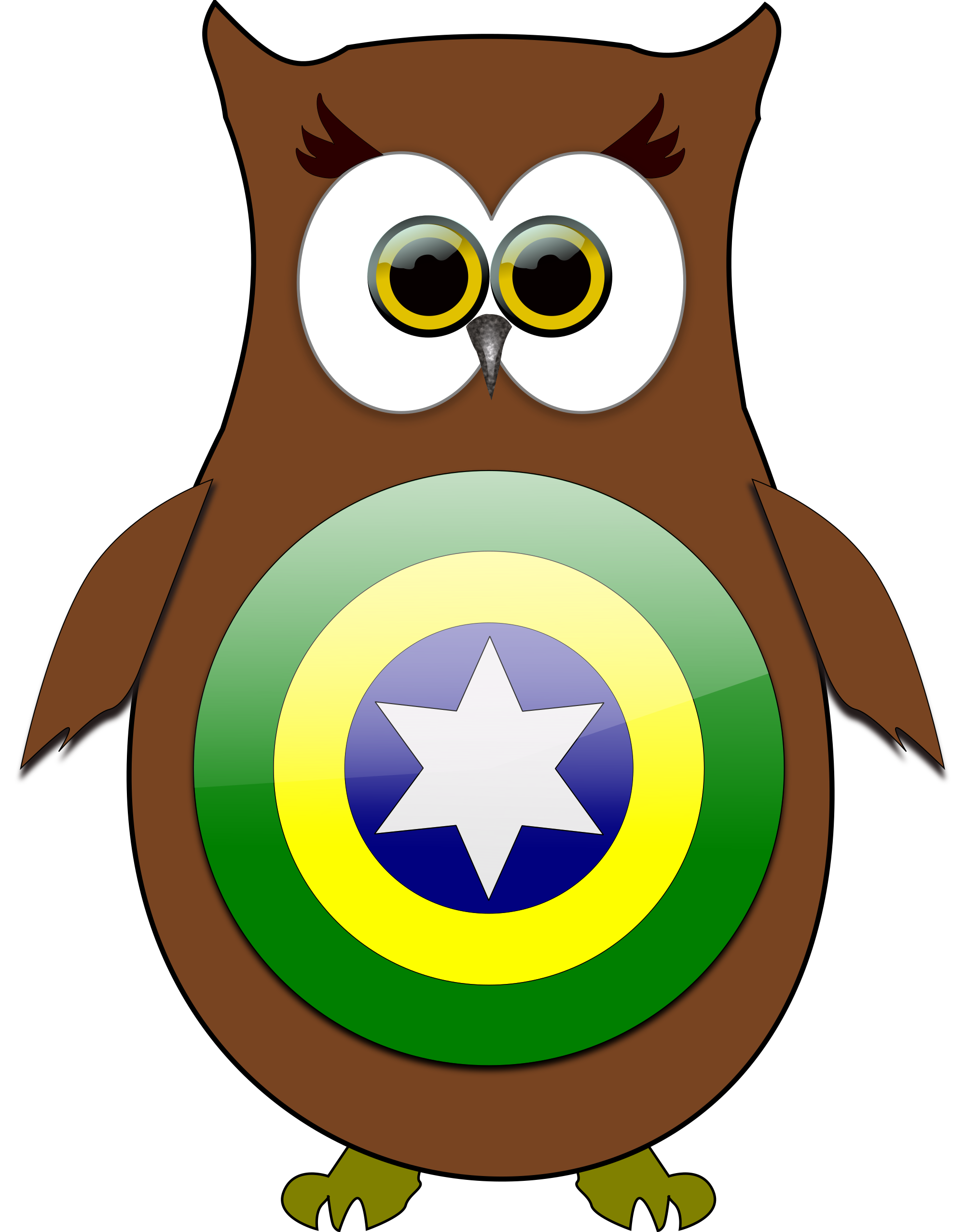 Free Owl Brazil Superhero And Vector Image Clipart