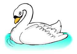 Cartoon Swan Hd Photo Clipart