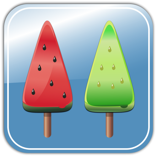 Melon Ice Candies Clipart