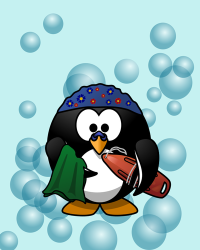 Swimmer Penguin Clipart