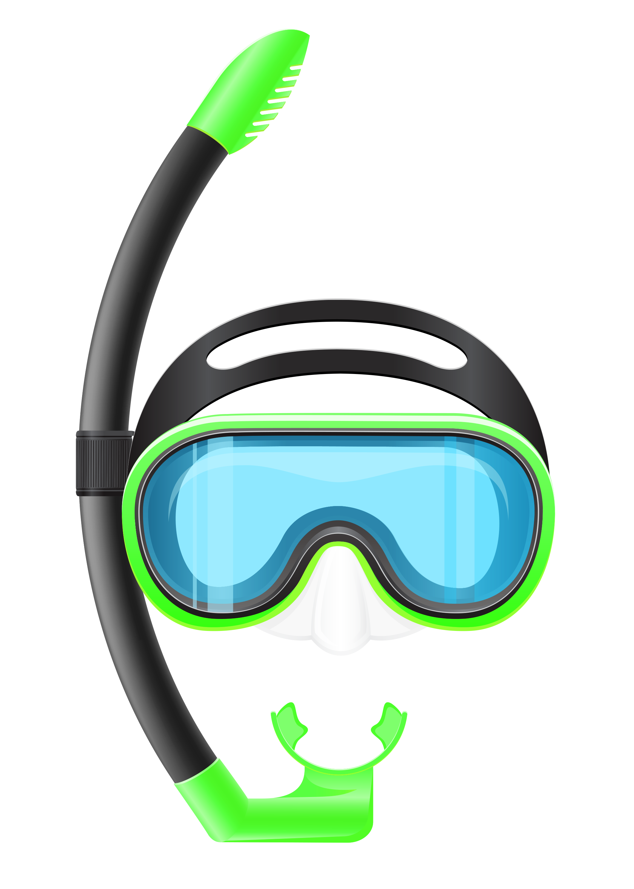 Mask Transparent Snorkel Diving Scuba Snorkeling Clipart