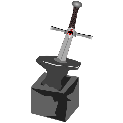 Sword Stuck In The Stone Clipart