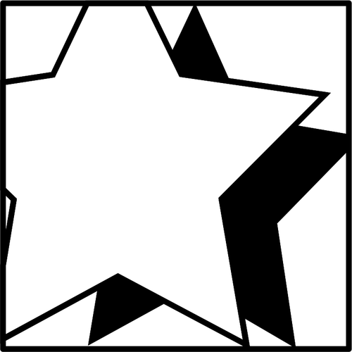 Of Stars With Shade Clipart