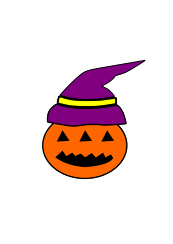 Color Tribal Halloween Pumpkin Clipart