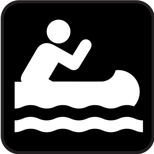 Pictogram For Kayaking Clipart