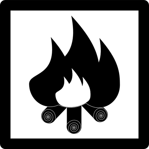 Of Flammable Package Label Clipart