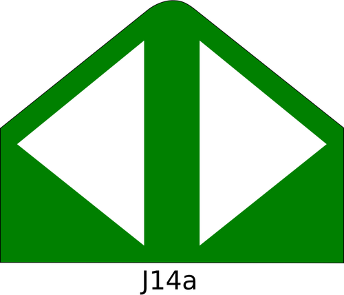 Of Select Path Beacon Knuckle Traffic Sign Clipart