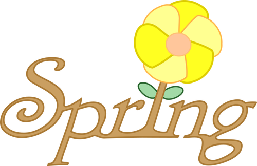English Word For Spring Clipart