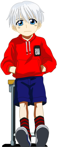 Manga School Boy Clipart