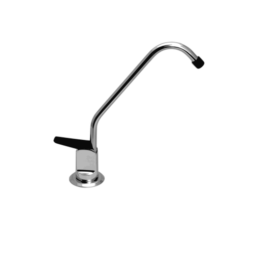 Photorealistic Water Tap In Grayscale Clipart