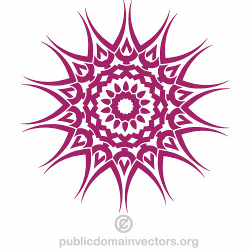 Tribal Floral Graphics Clipart