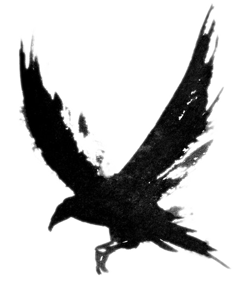 Tattoo Crow Flying Bird Common Drawing Raven Clipart