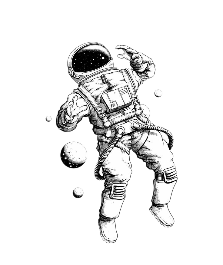 Picture Astronauts Astronaut Drawing Illustration Free Photo PNG Clipart