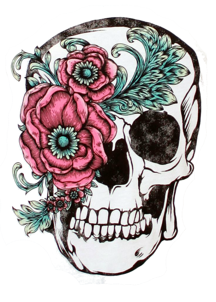 Calavera Flower Sleeve Skull Tattoo Free Clipart HD Clipart