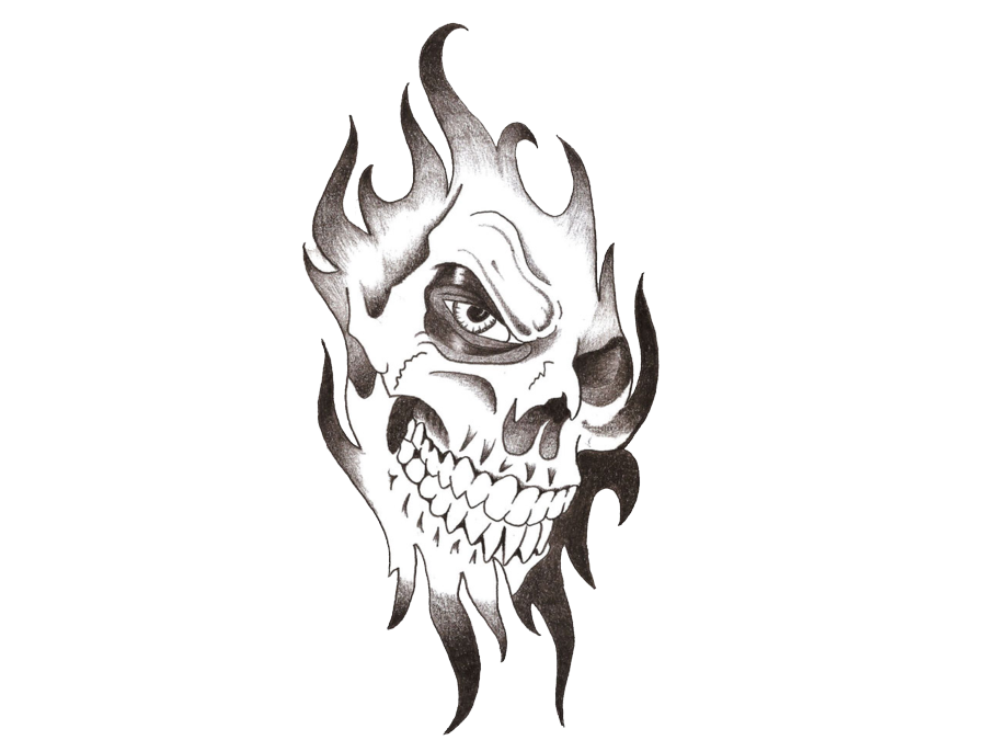 Tattoo Skull PNG File HD Clipart