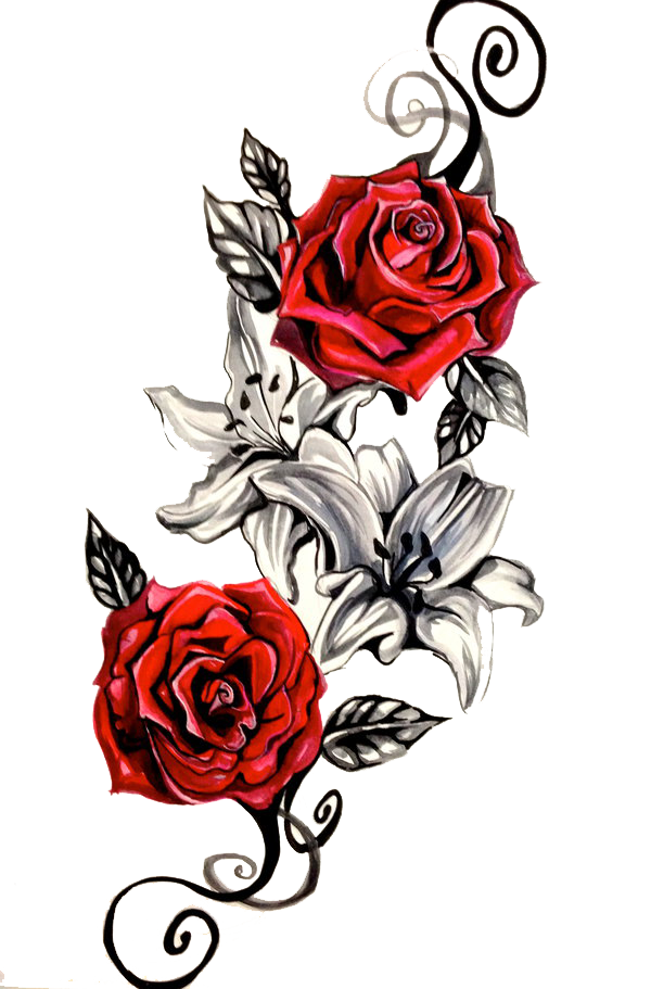Tattoo Sleeve Rose Free Transparent Image HD Clipart