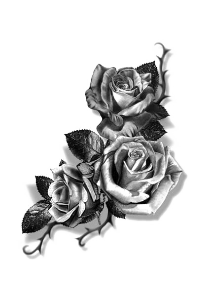Tattoo Sketch Sleeve Forearm Rose Flash Cover-Up Clipart