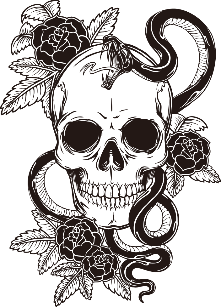 T-Shirt Tattoo Print Skull Sleeve HD Image Free PNG Clipart