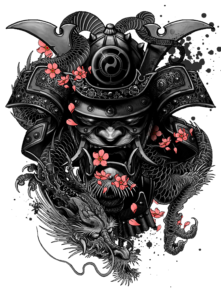 Tattoo Katsumoto Samurai Sleeve Artist Free Transparent Image HQ Clipart