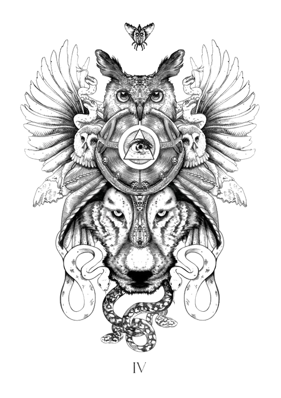 Tattoo Tribe Symbol Totem Tiger Animal Clipart