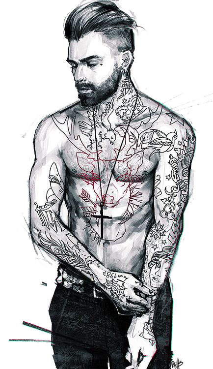 Tattoo Cartoon Character Drawing Cool PNG Download Free Clipart